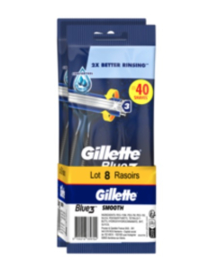 Rasoirs Jetables Smooth Blue 3 Gillette