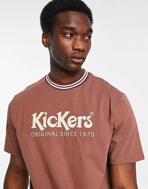 Kickers - T-shirt à logo - Marron
