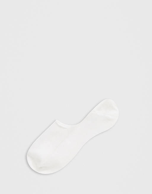 New Look - Lot de 5 paires de chaussettes invisibles - Blanc