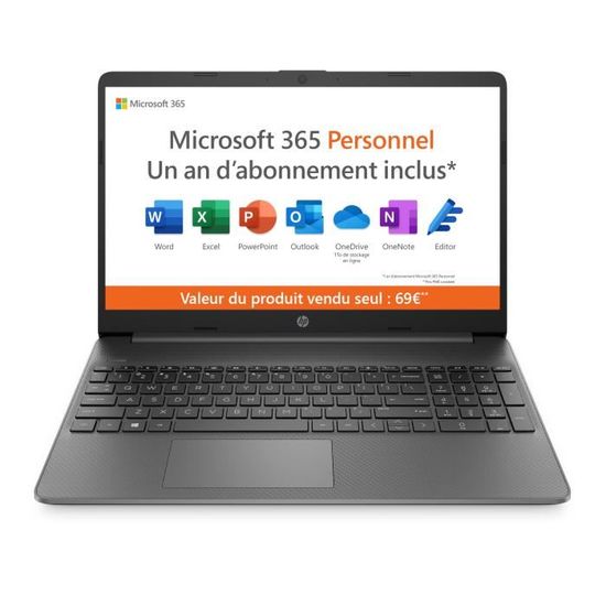 BLACK FRIDAY : PC Portable HP 15s-fq0024nf - 15,6