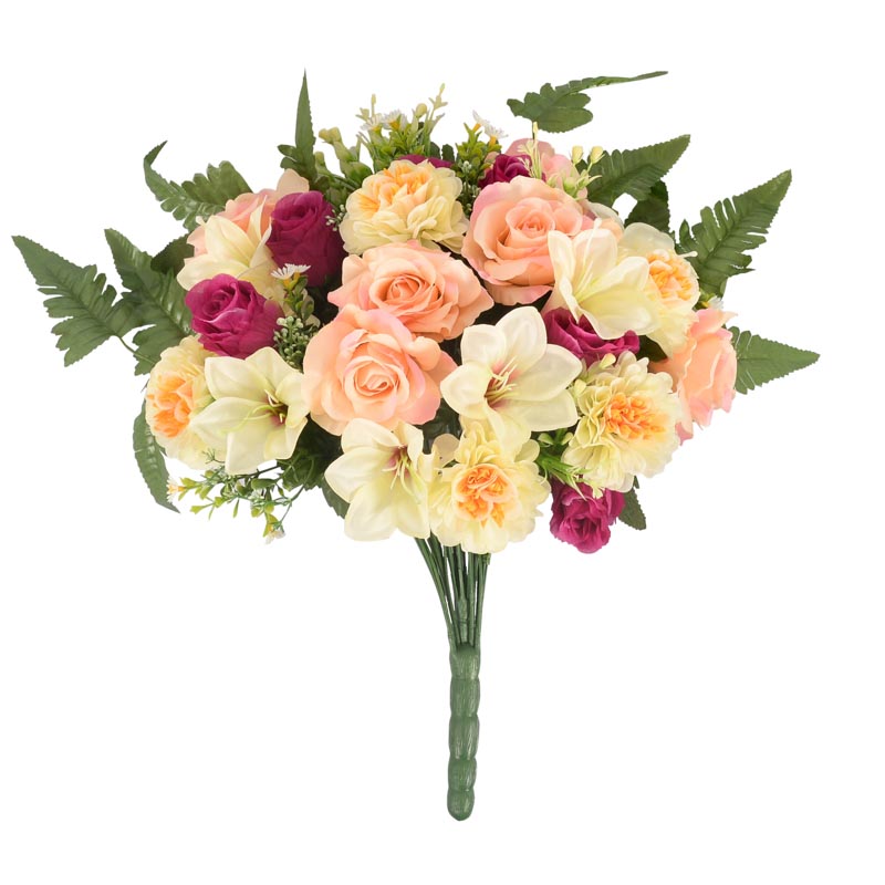 Bouquet de dahlia et roses