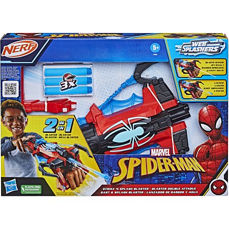 Marvel Spider-Man, Blaster Double attaque, jouets...