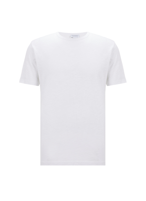 SUNSPEL T-shirt en coton et lin - Blanc