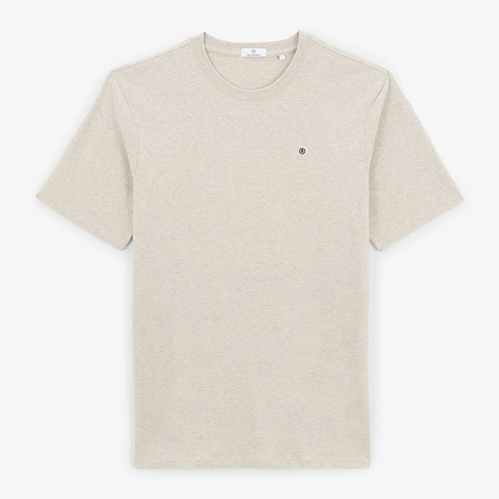 T-shirt Theo beige chiné