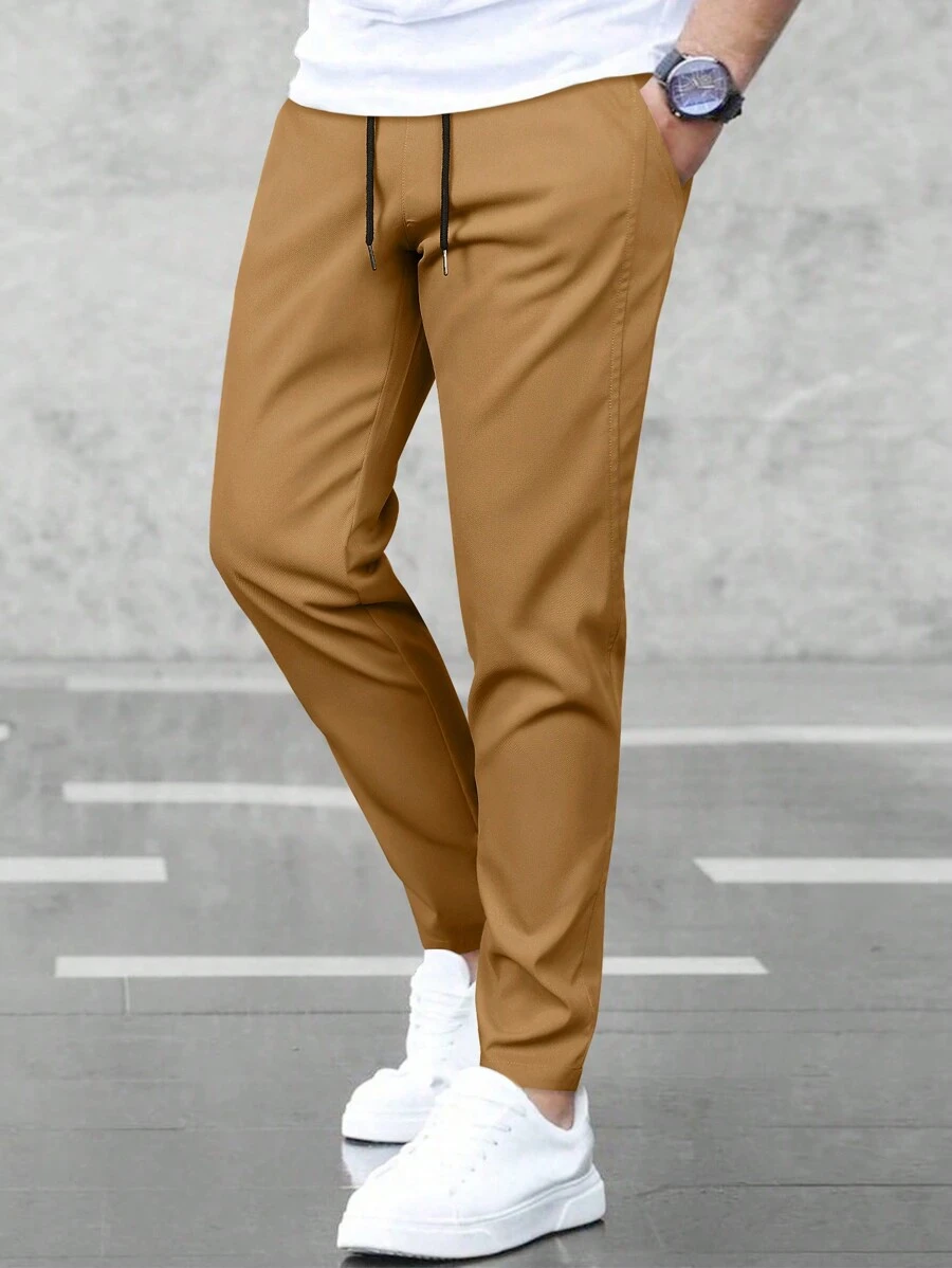 Manfinity Basics Homme Pantalon Unicolore À...