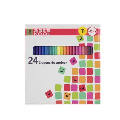24 Crayons de couleur