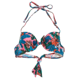 natation femme superdry superdry pop hibiscus cup bikini top