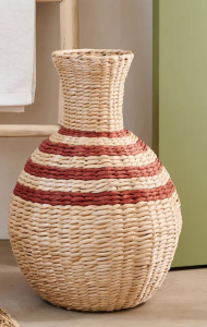 NEPAL Vase brun, naturel, rouge fonc