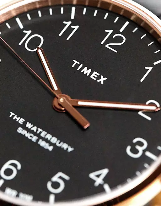 Timex - Weekender - Montre avec bracelet en cuir - Noir