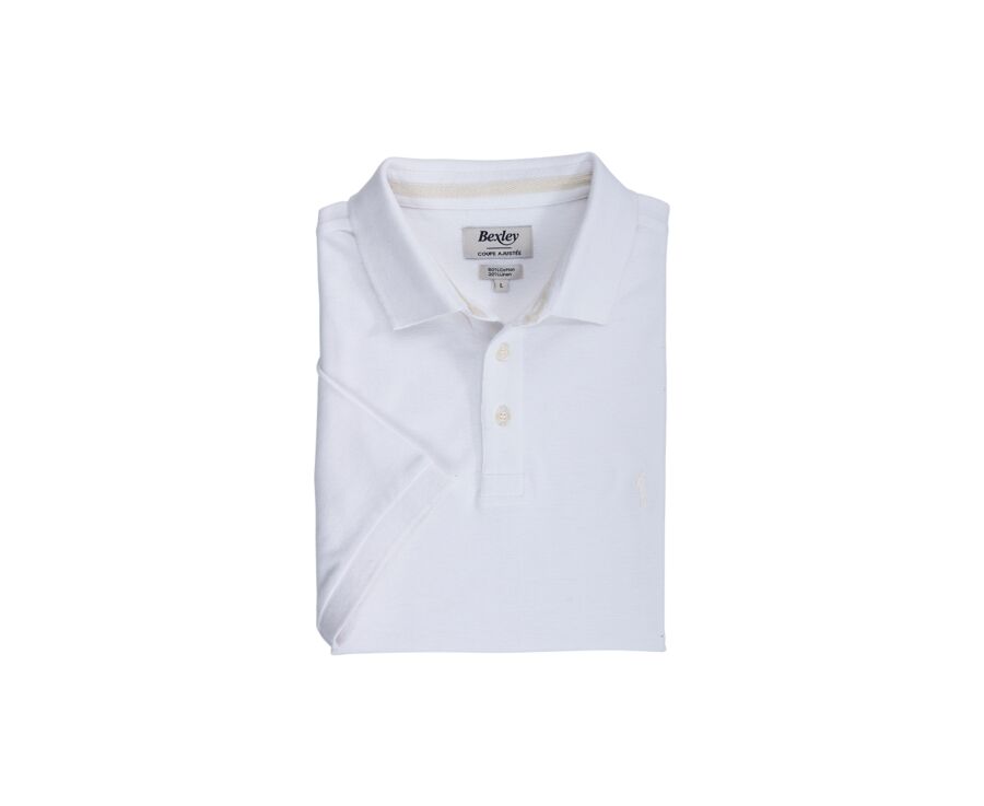 Polo homme Blanc - ADGER