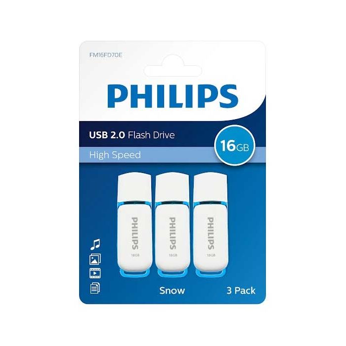 CLE USB PHILIPS x3 clés USB 16Go