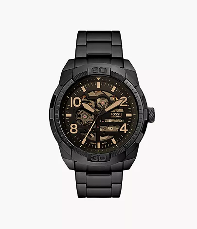 Montre Bronson automatique, en acier inoxydable,...