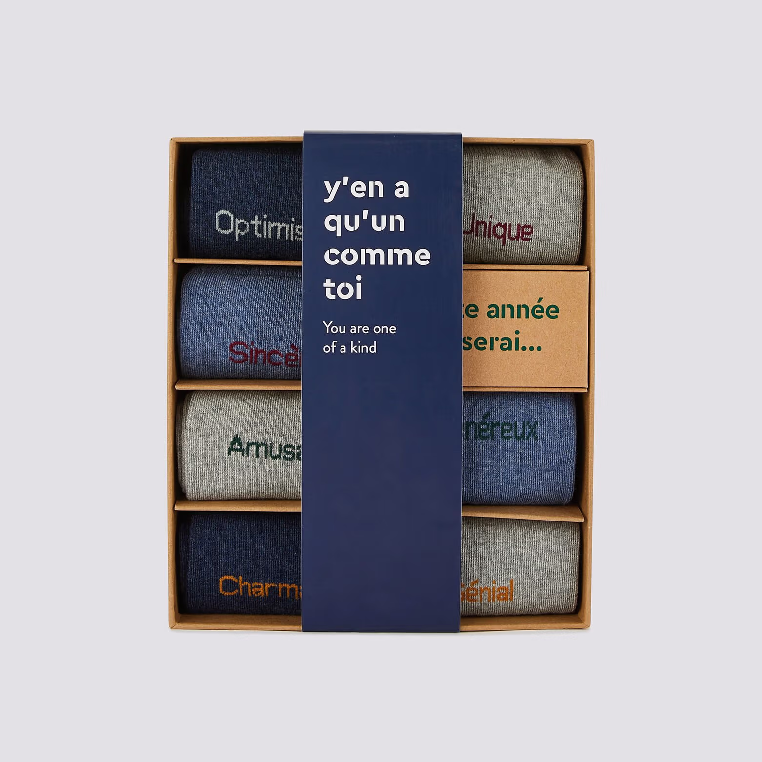 Coffret cadeau de 7 paires de chaussettes -...