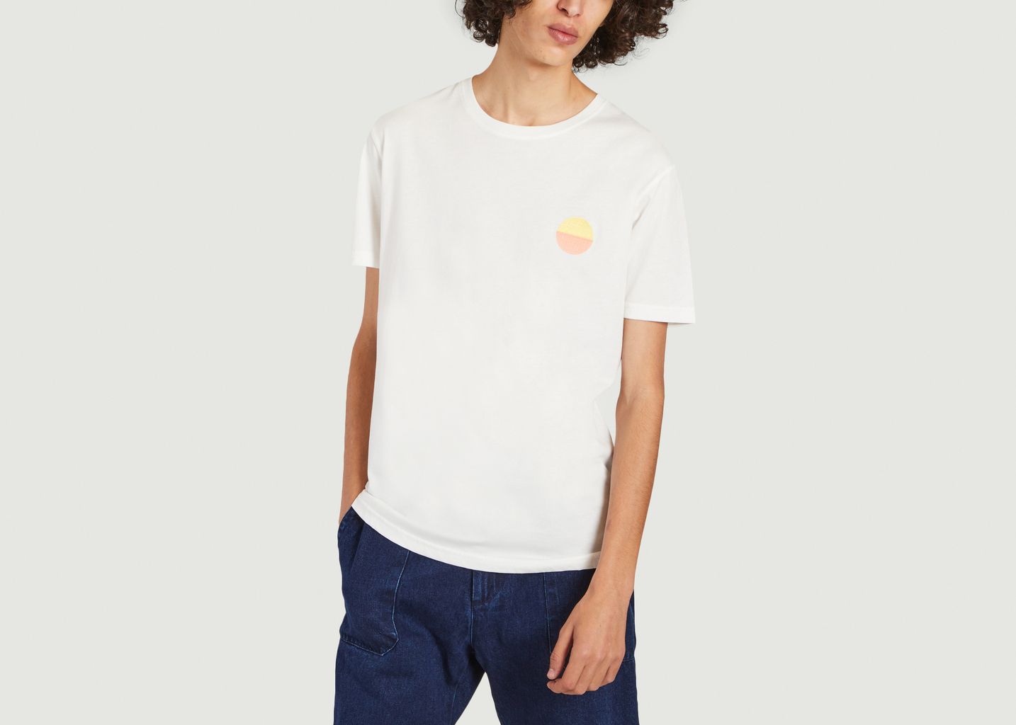 T-shirt Cabane en coton bio broderie et impression Severine Dietrich