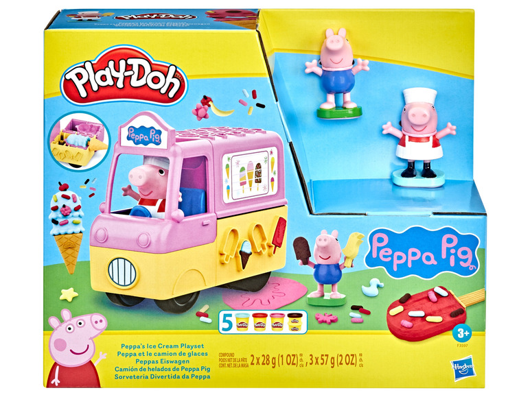 Play Doh Peppa Et Le Camion De Glaces, pâte à modeler