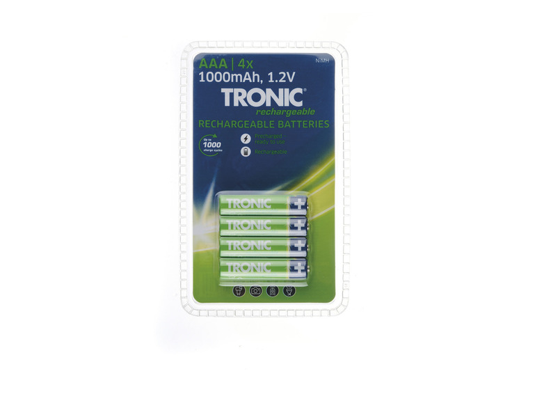 TRONIC® Piles rechargeables, AA/AAA, 1,2 V, 4...
