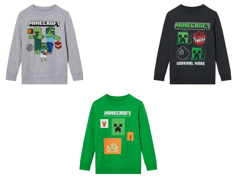 Minecraft Sweat manches longues enfant