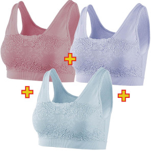 Lot de 3 soutiens-gorge avec dentelleLot de 3...