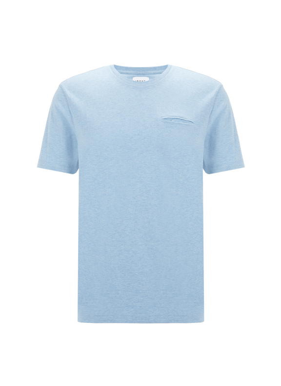 JAGVI T-shirt en coton biologique - Bleu