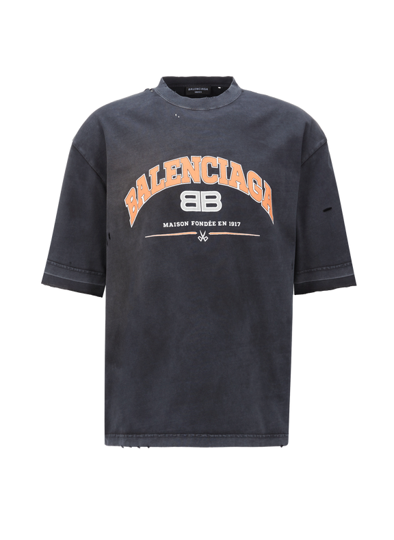 BALENCIAGA T-shirt oversize en coton - Multicolore