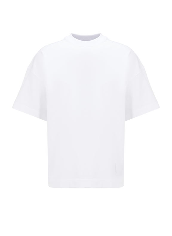 AMI PARIS T-shirt oversize en coton biologique - Blanc