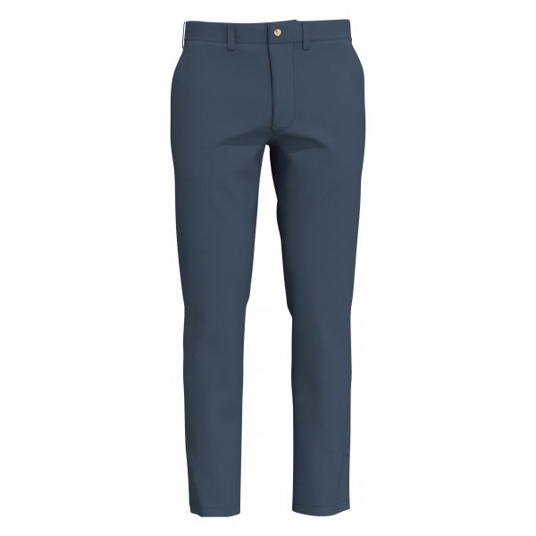 Pantalon coupe slim Selected en coton bleu