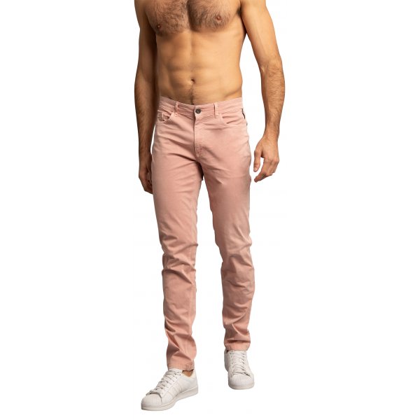 Pantalon Delahaye coton rose