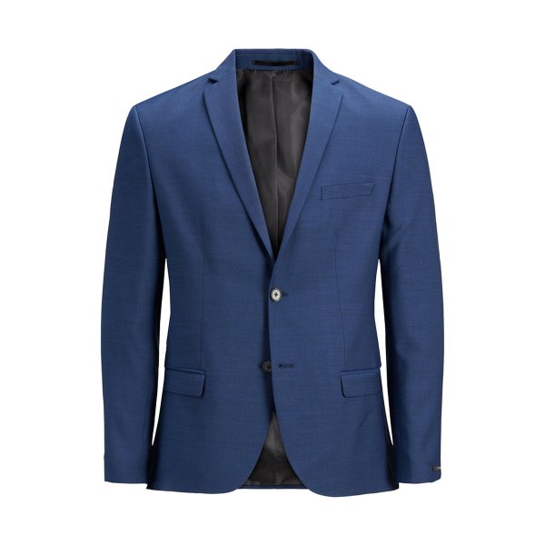 Veste blazer Jack & Jones Premium en laine mélangée bleu marine
