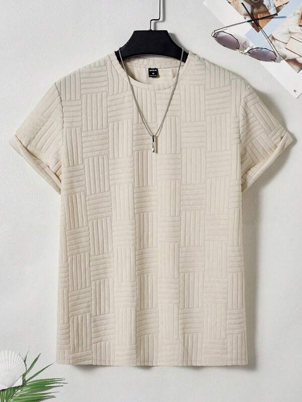Manfinity Homme Homme T-shirt unicolore...