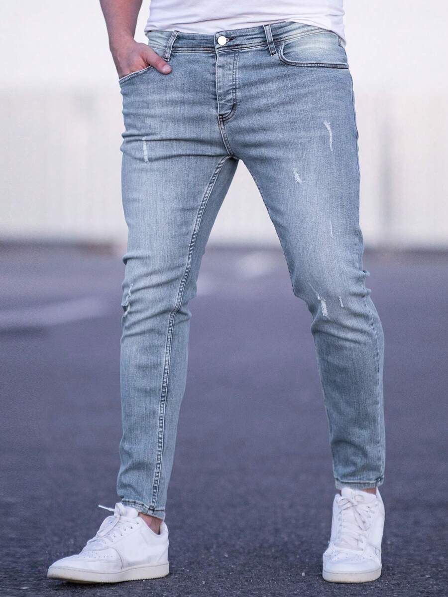 Manfinity Homme Homme Jean Skinny À Rayures...