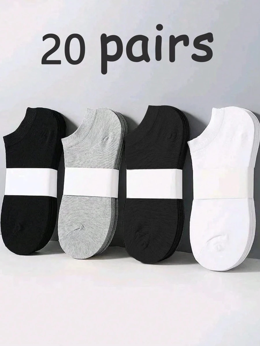 20 paires de chaussettes courtes...