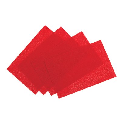 4 sets de table rouges