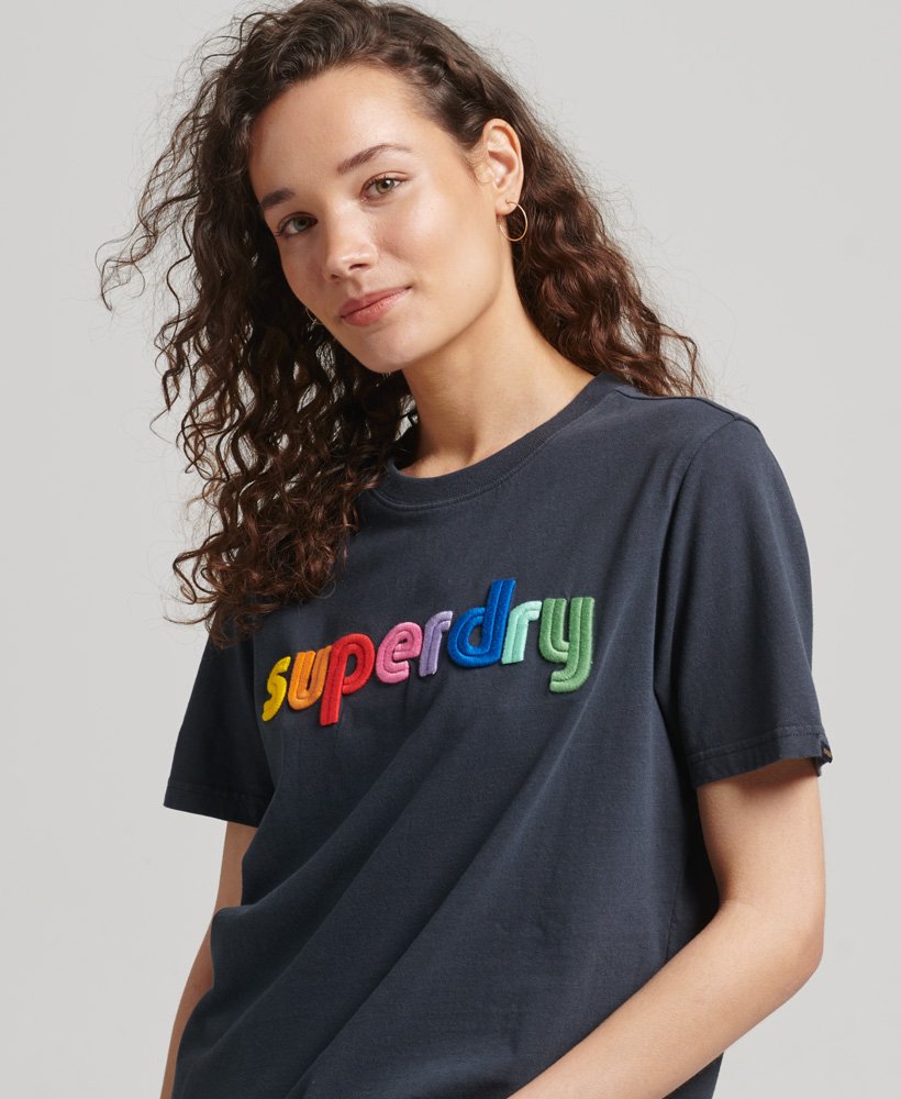 T-shirt Vintage Core Logo Rainbow